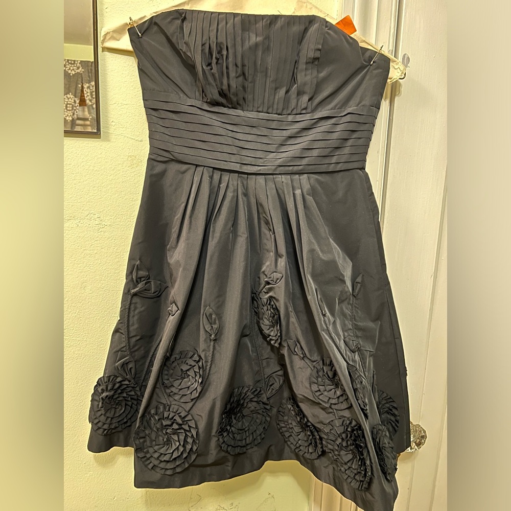 BCBG black strapless dress size 4